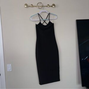 FASHION NOVA Black Strappy Dress